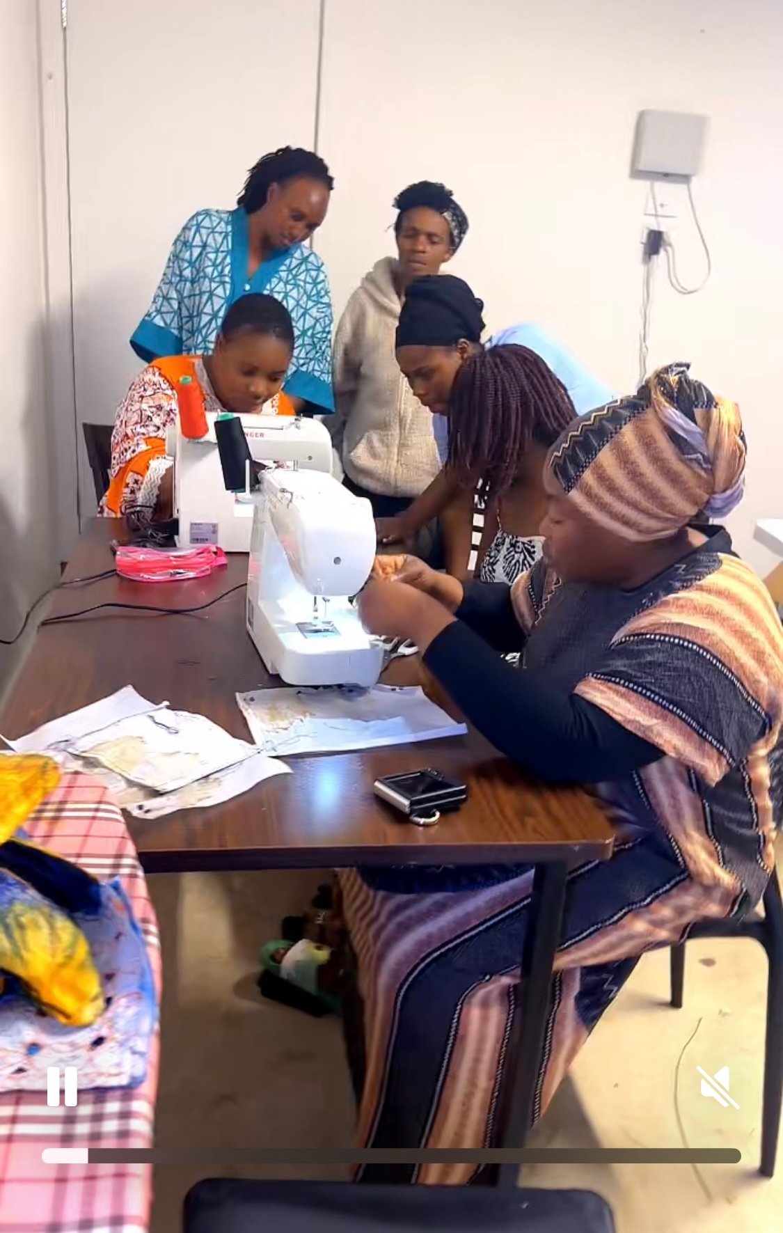 Community sewing and wellbeing programs